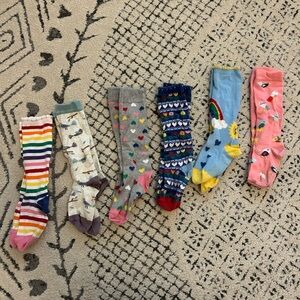 6 pairs of Hanna Andersson girls socks